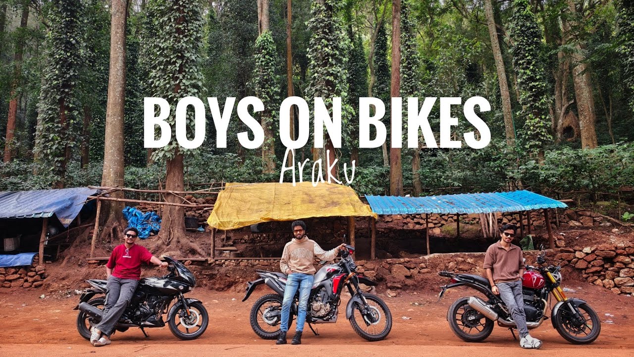 Vizag to Araku in monsoon | Triumph speed 400 | Xpulse 210 | Pulsar 220 | Places to visit from Vizag