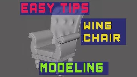 Wing Chair - 3D Modeling (Maya for Beginners/Intermediate)