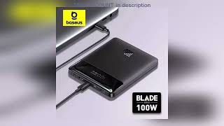 A must-have product! Baseus 100W 20000mAh Power Bank PD Fast Charging Powerbank Portable External