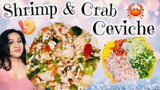 How to Make Shrimp and Crab Ceviche, Delicious, Easy 😋
