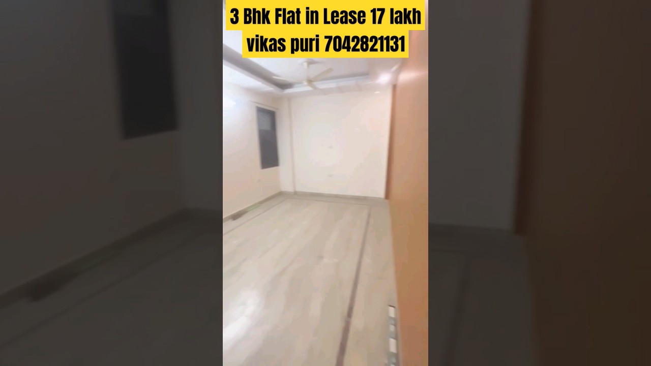 3bhk flat lease property in Vikas Puri Delhi YouTube