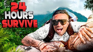 توی جنگل ۲۴ ساعت زنده موندم🔥| I survive 24H in the Jungle