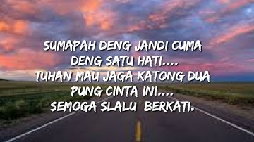 Lagu Ambon lirik CUMAN DENG ALE (ona Hetharua & Willy sopacua) 2021