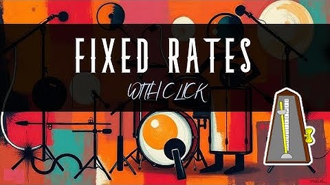 Fixed Rates | Drumless Playalong - WITH Click