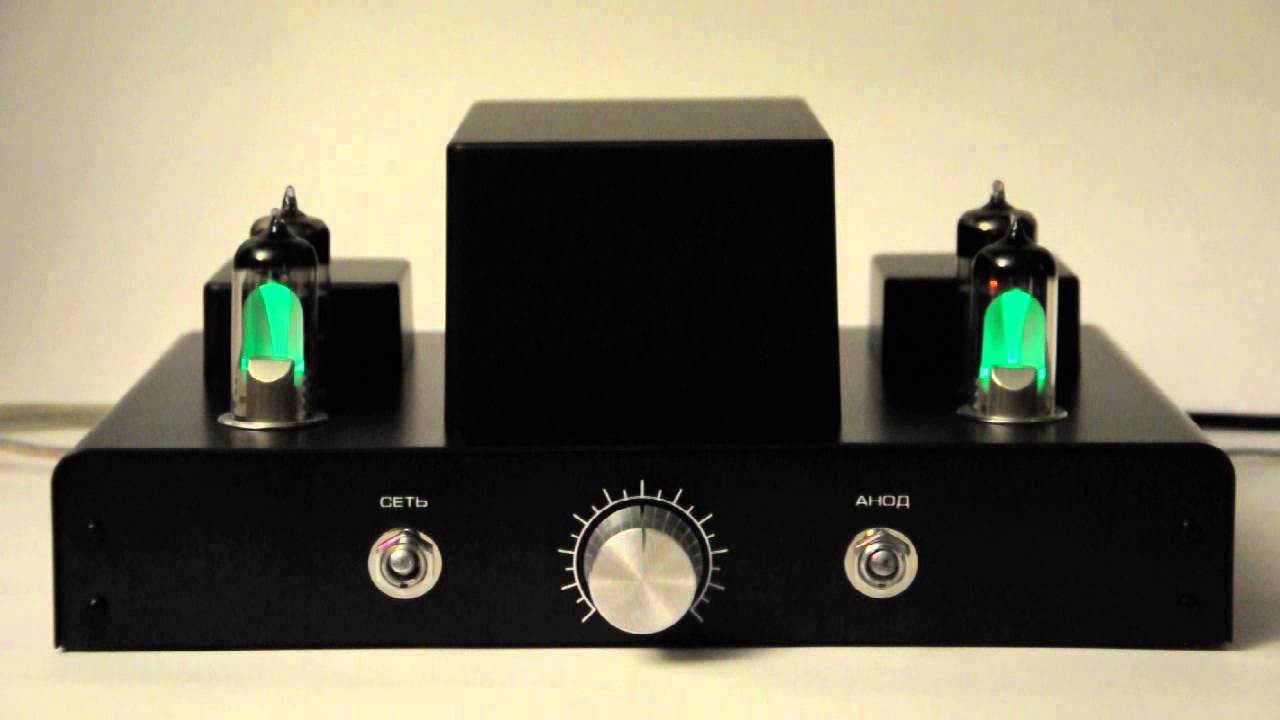 Парные индикаторы 6Е1П на ламповом усилителе - YouTube