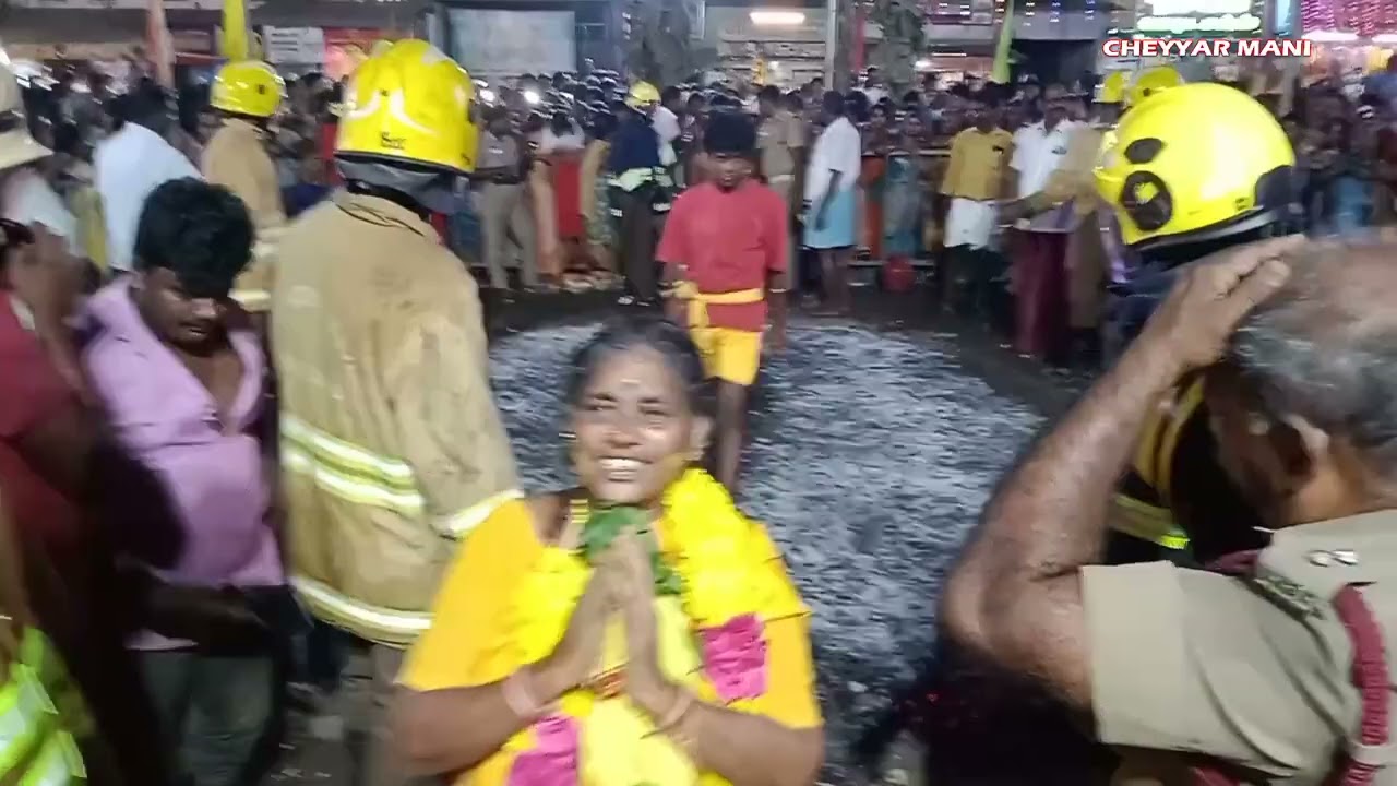 🔥தீமிதி திருவிழா பகுதி-3 மக்கள் வெள்ளத்தில் 🔱அங்காளம்மன் கோவில் மார்க்கெட் செய்யாறு-@Cheyyarmani