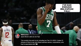 JAYLEN BROWN EXPOSES JOE TSAI  BROOKLYN NETS OWNER AND STANDS WITH KYRIE IRVING!
