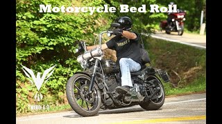How To Roll A Motorcycle Bed Roll #motorcycle #harleydavidson #breakout #sarape