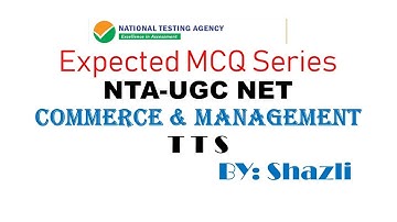 (Mock 5) || Commerce and Management| NTA NET/JRF June 2019|| 8948156741