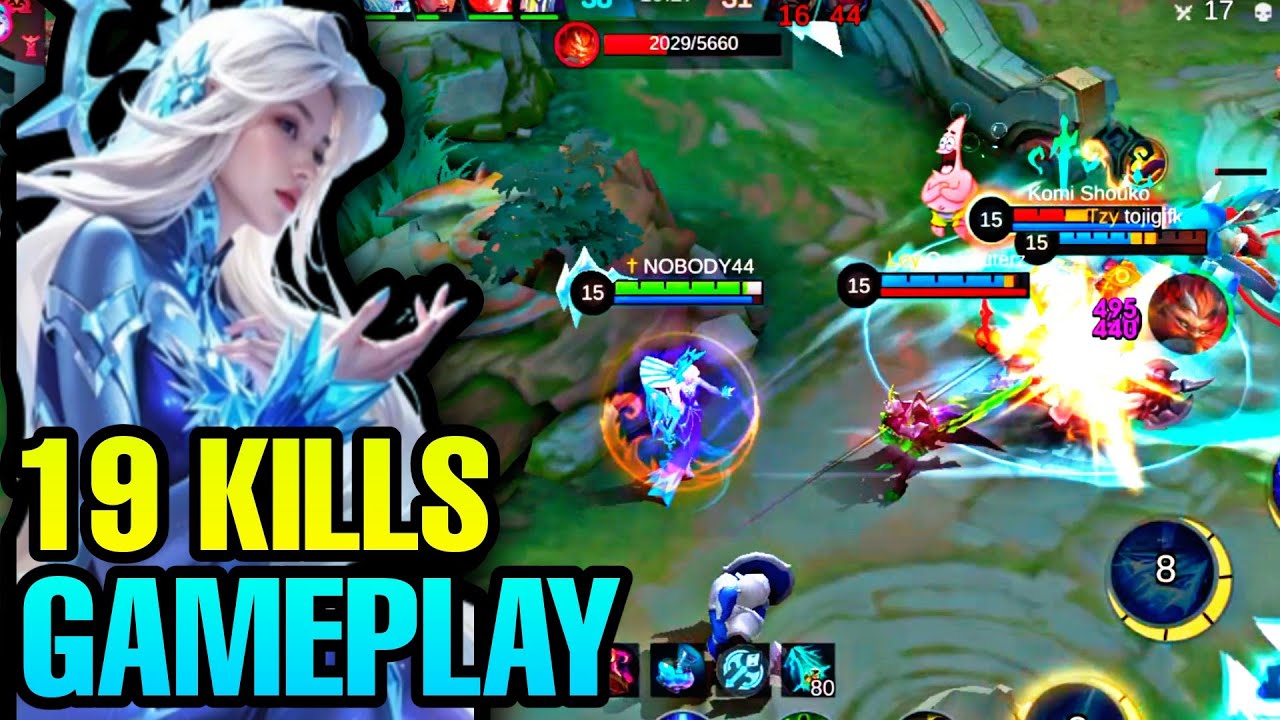 ICE QUEEN DOMINATION I 19 KILLS GAMEPLAY I MOBA LEGEND GAMEPLAY WITH AURORA I 