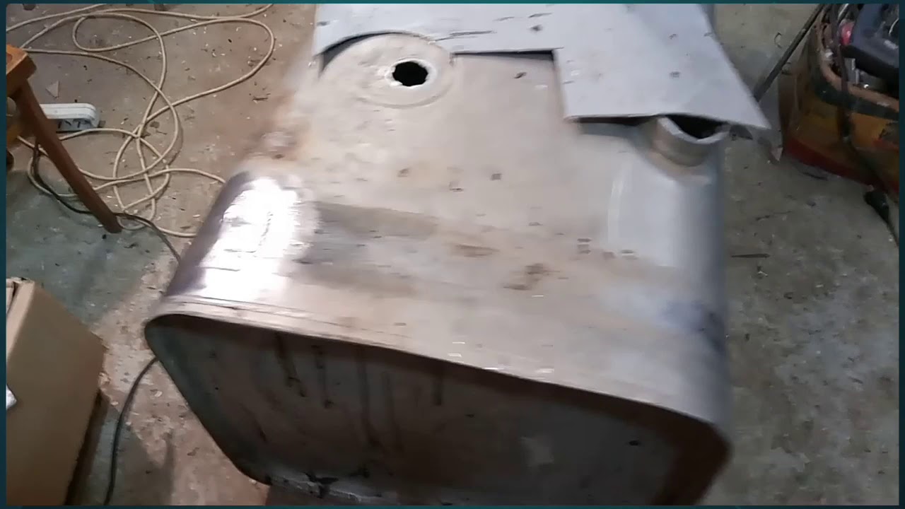 Ремонт алюминиевого топливного бака ман - YouTube