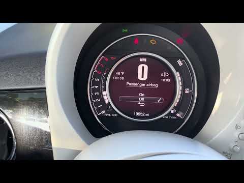 كيفية تعطيل الوسادة الهوائية للراكب في سيارة فيات 500 