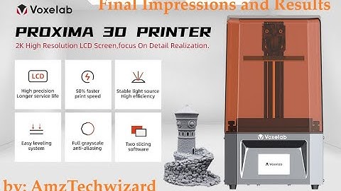 Voxelab Proxima Resin 3D Printer - Final Impressions and results