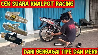 CEK SOUND TIPE KNALPOT DARI MERK YANG BERBEDA DI VEGA R NEW MODIF HARIAN