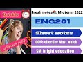 ENG201|| fresh Short notes||important subjective midterm file 2022๐โ๏ธ||