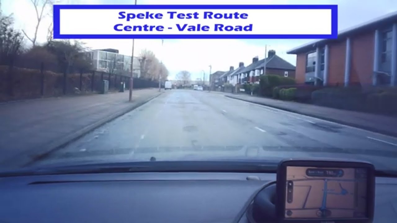 Speke Test Route 2023 - Test Centre To Vale Road
