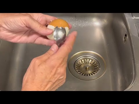 🥚pela los huevos duros en un segundo. Truco fácil 🥚