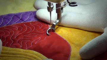 Beginner Machine Quilting Sharp Stippling - Quilting Tutorial with Leah Day