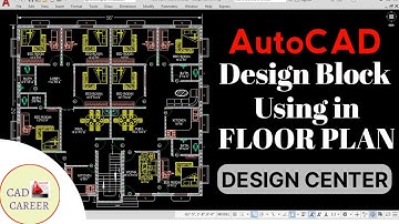 How to use Design Center in Autocad || Adcenter Command In AutoCAD || design block added in drawing