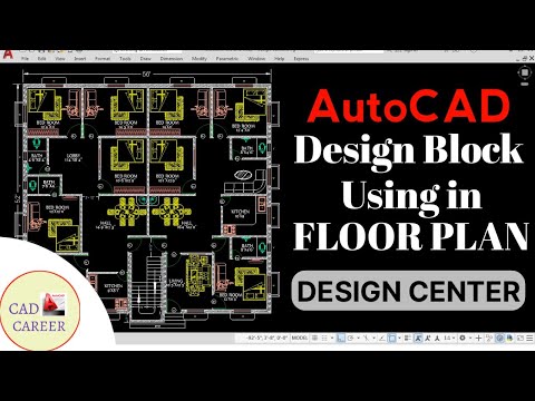 Comment utiliser Design Center dans Autocad || AdCenter Commande Dans AutoCAD || Design pour le dessin