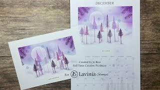 Delicate trees in December by Jo Rice