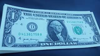 SEQUENTIAL $1 BILLS! UNCIRCULATED!!