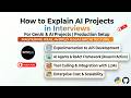 How to Explain AI Projects in Interviews | Agentic AI and How to call Tools in AI Agent