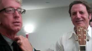 Frank Stallone Backstage With Andy Dick