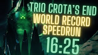 World Record Trio Crota's End Speedrun 16:25 | @SyncDestiny2 | w/ @txorifru & @Ekibyo_85