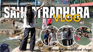 Amazing Waterfall 🫠✨#sahastradhara #longvlog #longvideo #manashvidhoundiyalvlogs #swimming #yt