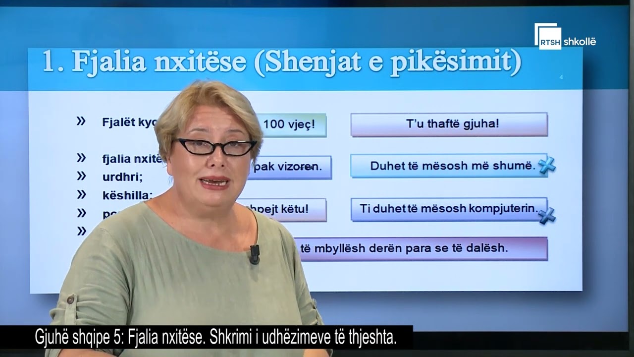 Fjalia nxitëse. Shkrimi i udhëzimeve të thjeshta | Gjuhë shqipe 5