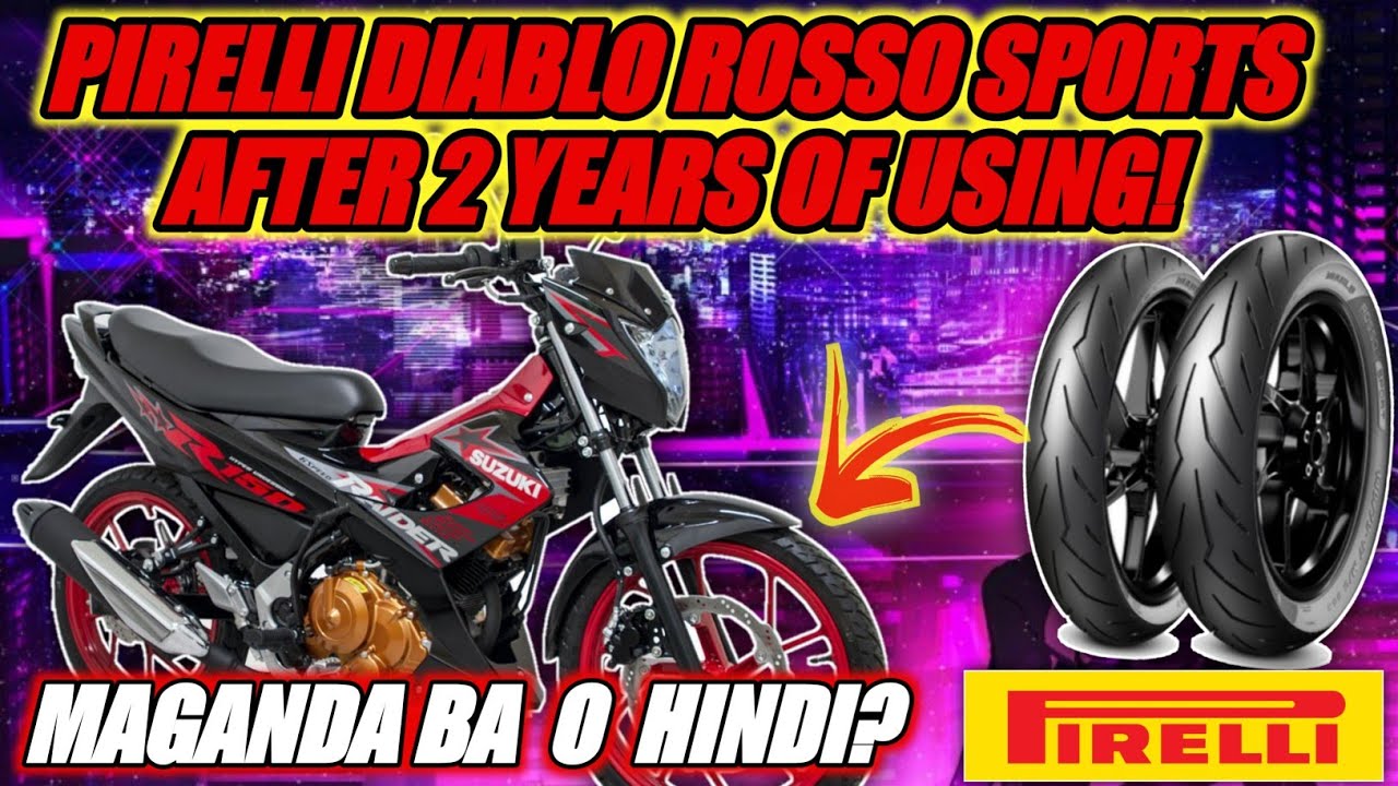 PIRELLI DIABLO ROSSO SPORT AFTER 2 YEARS OF USING -RAIDER 150