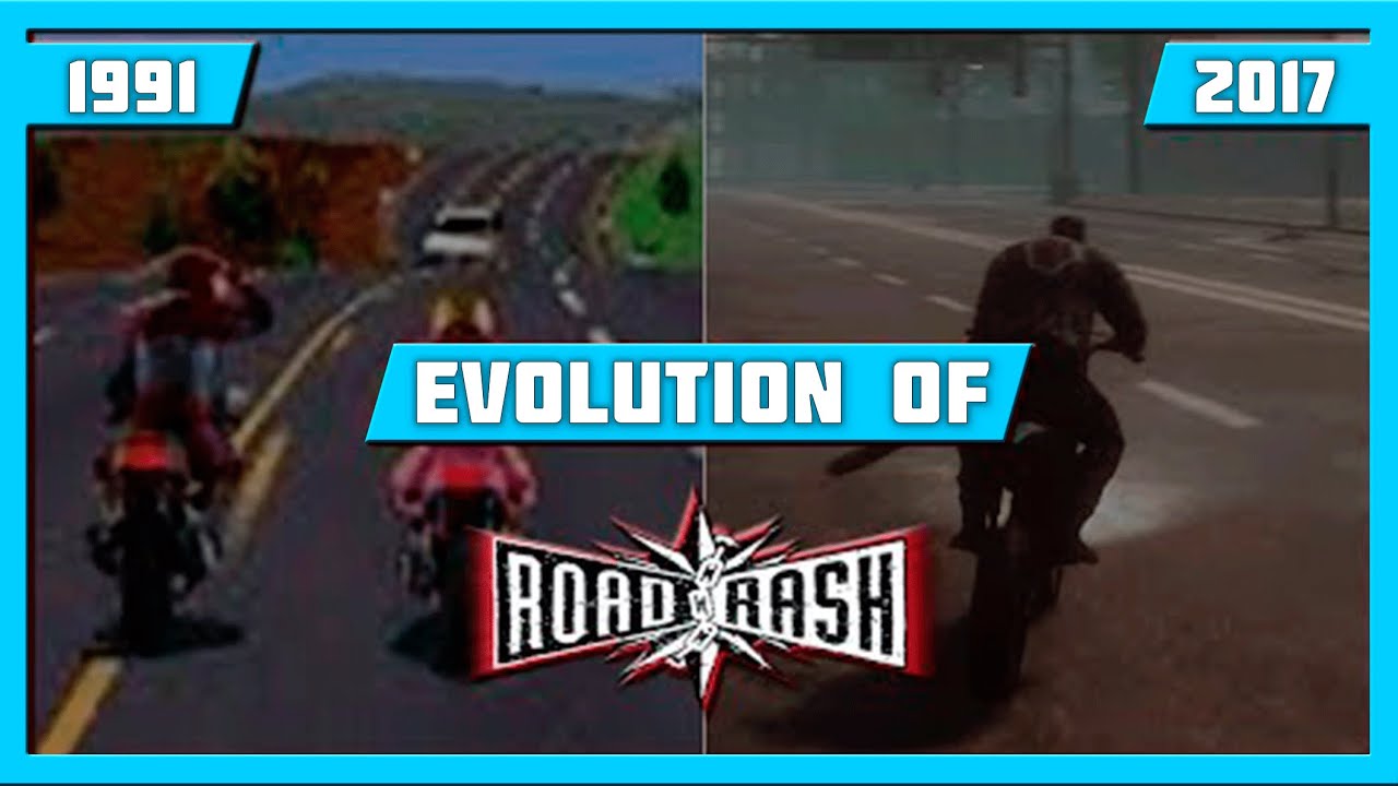 Road Rash Evolution EVOLUTION OF ROAD RASH GAMES (1991-2017) - YouTube