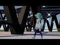 【VOCALOID COVER】【MMD】さんぽ (となりのトトロ)[初音ミク/マクネナナ/VY1] [ステージ・歩行モーション配布]