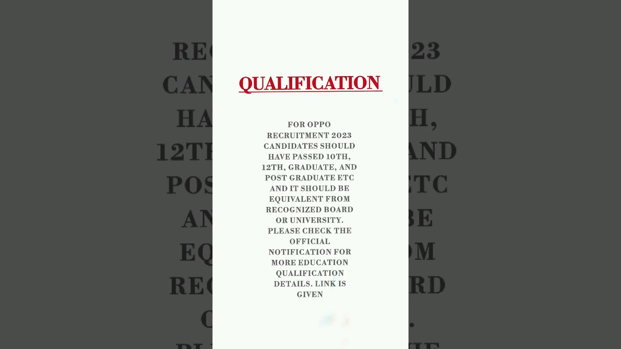 oppo job recruitment 20230 