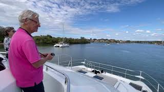 Brand new AQUILA 54 | Owner's first time docking with Dockmate