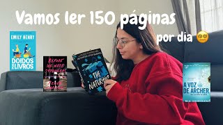 Vamos *tentar* ler 150 páginas por dia, durante uma semana 🤯😵‍💫 | Spoiler free