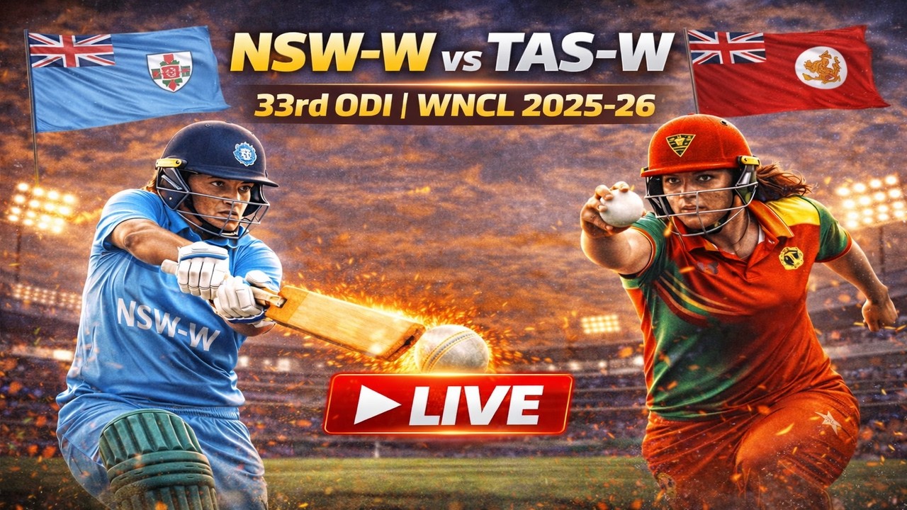 NSW-W vs TAS-W, 33rd ODI, WNCL 2025-26 🔴Live . 