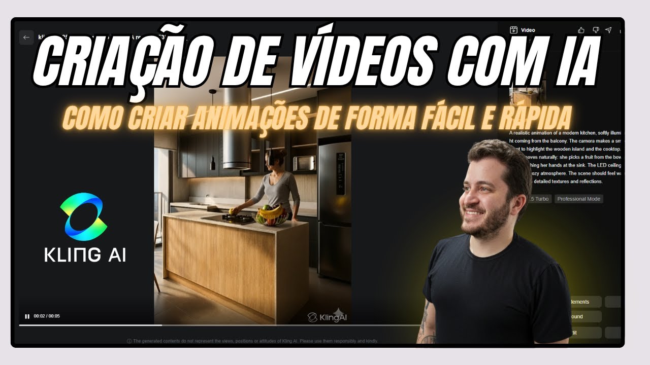 ANIMAÇÃO COM  IA: Como criar vídeos para seu projeto usando KlingAI
