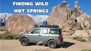 EXPLORING ALABAMA HILLS CALIFORNIA ~ I found Wild Hot Springs! #alabamahills #camping #vanlife