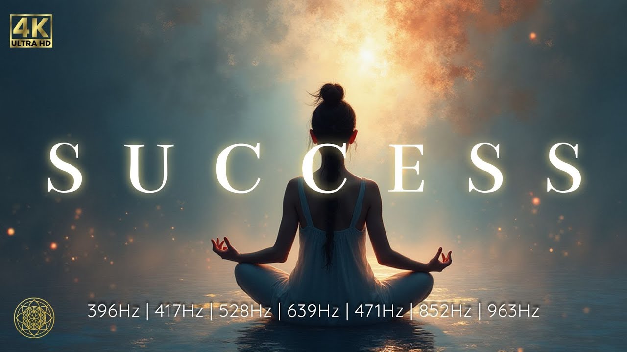 4K | Success & Focus Frequency | Music for Goals, Clarity and Inner Power | 396Hz–963Hz
