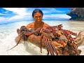 秘密の島で無限に伊勢海老を獲って暮らす生活 #lobster #catchandcook
