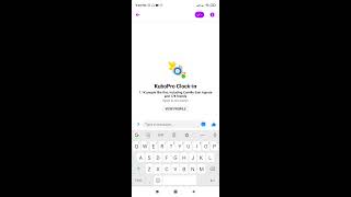 FB Messenger KuboPro Clock-in Guide. screenshot 5