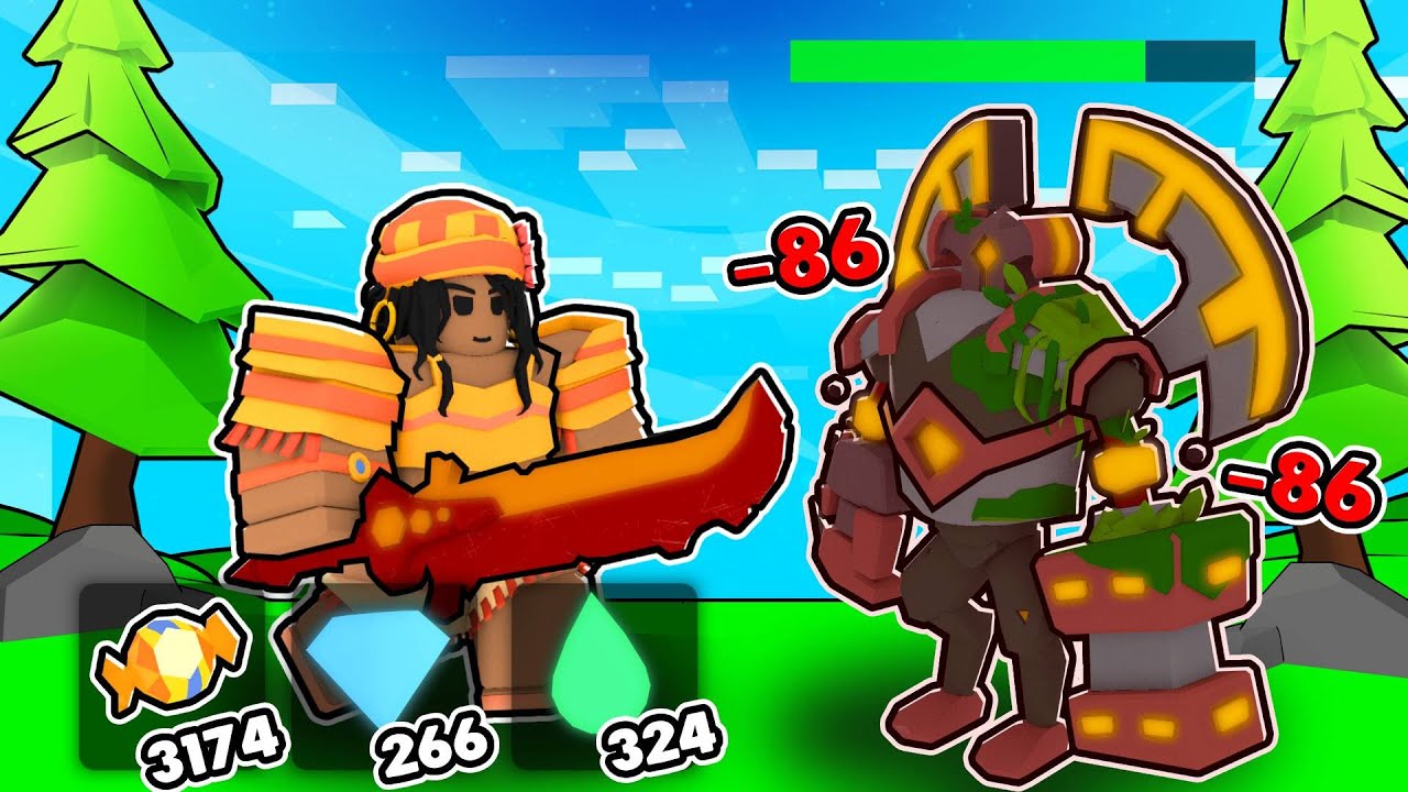 I Broke The TITAN BOSS And Got INFINITE LOOT! (Roblox Bedwars)
