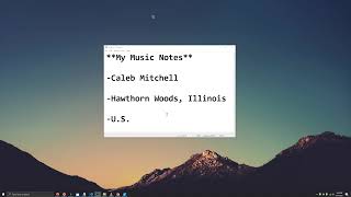 CS50 Final Project, Caleb Mitchell, 'My Music Notes'