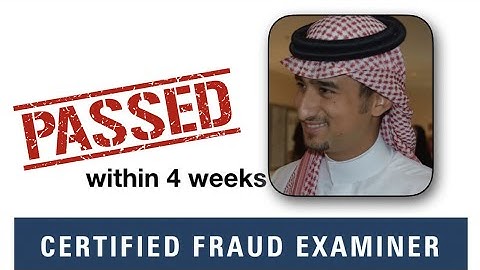 Congratulations! Passed the CFE Exam within 4 Weeks