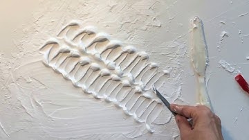 Textures and patterns with modelling paste.