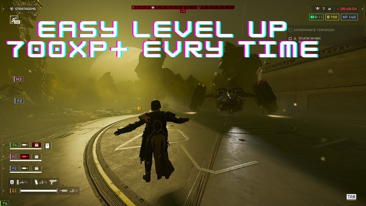 HELLDIVERS 2 Quick easy Level up 700Xp - YouTube