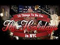 CHRISTMAS in NYC- 10 MUST DO Activities For The Holidays !🎄(5th Avenue, Rockefeller Center, & More)