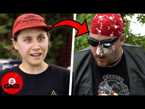 Biker Gets Angry Just For Laughs Gags